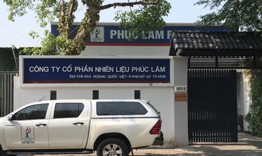 Công ty cổ phần nhiên liệu Phúc Lâm tại TPHCM. Ảnh: Công an Đồng Nai