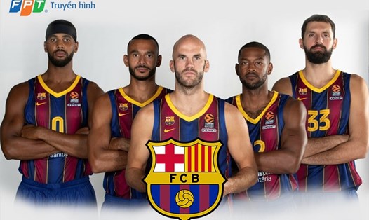 Đội hình chinh phạt của Barcelona Basquet mùa 2020-2021. Ảnh: Truyền hình FPT