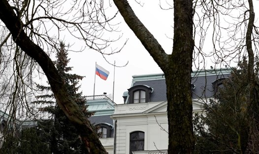 Đại sứ quán Nga ở Cộng hoà Czech. Ảnh: AFP