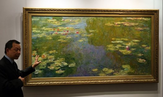 Bức tranh Le Bassin aux Nympheas của danh họa Claude Monet. Ảnh: Trung tâm Hội nghị và Triển lãm Hong Kong (HKCEC).