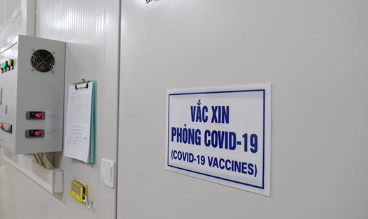 Vaccine COVID-19 đang được bảo quản tại kho lạnh. Ảnh: Bộ Y tế cung cấp