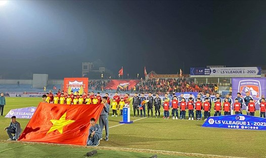 SVĐ Cẩm Phả - sân nhà của CLB bóng đá than Quảng Ninh. Ảnh: CTV