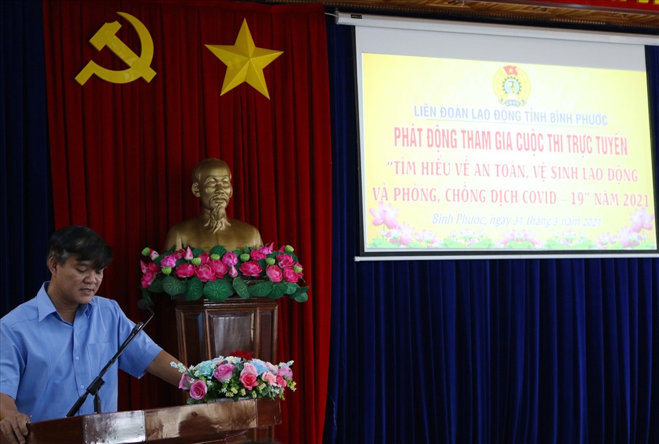 LĐLĐ tỉnh Bình Phước phát động 2 cuộc thi trực tuyến. Ảnh: LĐLĐ BP