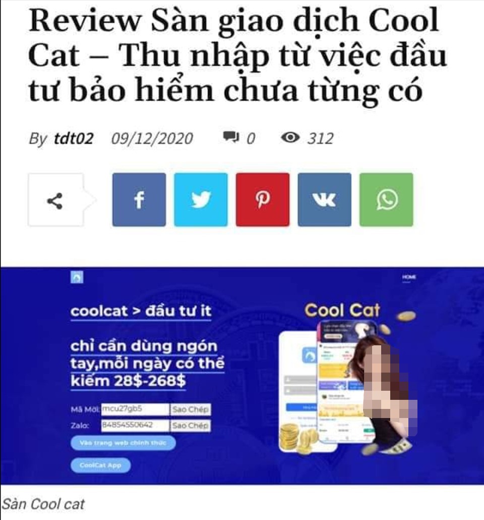 Ứng dụng đầu tư Coolcat "sập", người chơi ngồi trên lửa