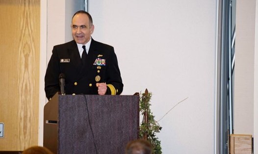 Đô đốc Charles Richard, đứng đầu Bộ chỉ huy Chiến lược Mỹ. Ảnh: AFP