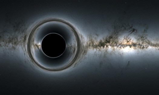 Mô phỏng hình ảnh hố đen. Ảnh: NASA