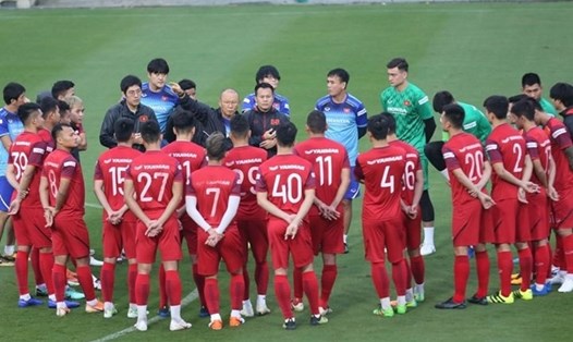 Đội tuyển Việt Nam sẽ tập huấn tại Quy Nhơn chuẩn bị cho vòng loại World Cup 2022. Ảnh: Hoài Thu