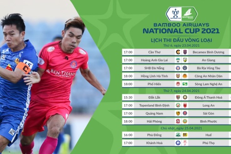 Lịch thi đấu Cúp Quốc gia 2021: Hoàng Anh Gia Lai vs An Giang