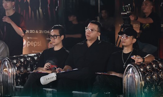 Ban giám khảo vòng casting "Rap Việt" mùa 2. Ảnh: Vie