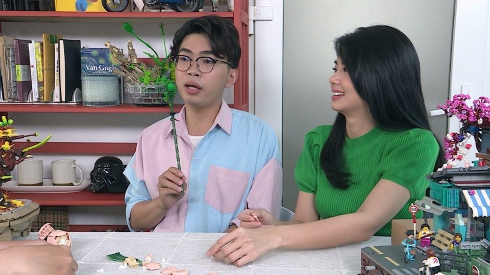 Minh Dự và khách mời Đàm Phương Linh. Minh Dự và khách mời Đàm Phương Linh.
