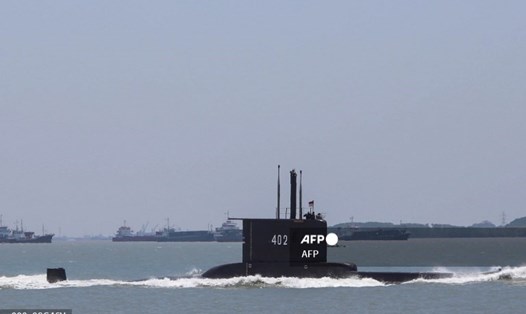Hình ảnh tàu ngầm mất tích KRI Nanggala của Indonesia. Ảnh: AFP