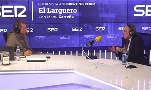 Florentino Perez thể hiện sự thất vọng khi nỗ lực của ông về European Super League đã gần như thất bại. Ảnh: Eurosport
