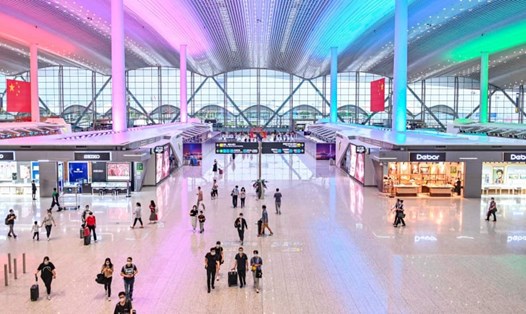 Sân bay quốc tế Bạch Vân Quảng Châu, Trung Quốc là sân bay bận rộn nhất thế giới năm 2020, theo ACI. Ảnh: Tân Hoa Xã