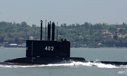 Tàu ngầm KRI Nanggala 402 mất tích ngoài khơi bờ biển Bali, Indonesia. Ảnh: AFP