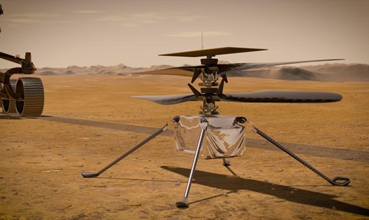 Trực thăng sao Hỏa dự kiến bay lần 3 ngày 25.4. Ảnh: NASA