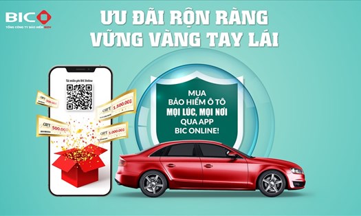BIC sẽ gửi tặng khách hàng Voucher mua sắm Got It khi mua bảo hiểm vật chất ô tô qua ứng dụng di động BIC Online. Ảnh: BIC