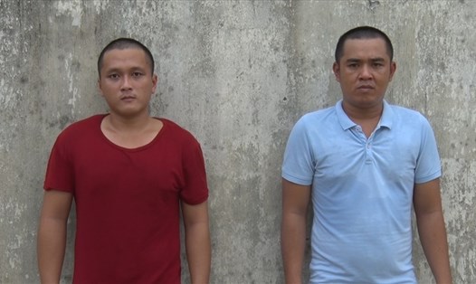 2 đối tượng chuyên trộm xe máy ở TP Phú Quốc (Kiên Giang) bị bắt giam. Ảnh: PV