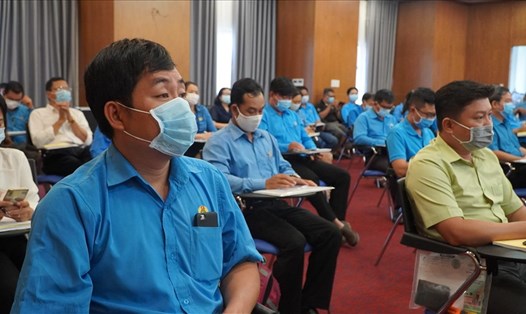 Cán bộ công đoàn tham dự lớp tập huấn do Tổng LĐLĐ Việt Nam tổ chức. Ảnh: Chân Phúc