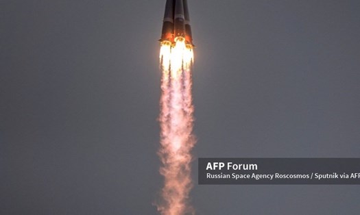 Tên lửa đẩy Soyuz-2.1b phóng lên từ Sân bay vũ trụ Vostochny, vùng Amur, Nga. Ảnh: AFP