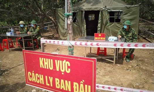 Bộ đội Biên phòng Gia Lai chốt chặn ở khu vực biên giới giáp Campuchia. Ảnh THANH TUẤN