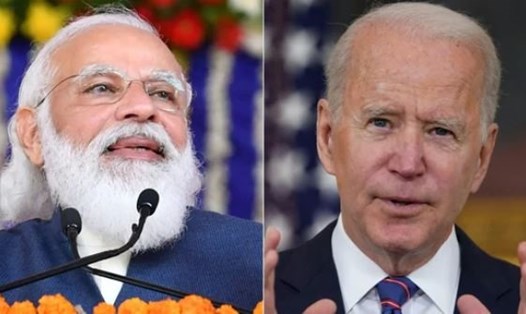 Tổng thống Joe Biden và Thủ tướng Ấn Độ Modi. Ảnh: AFP.