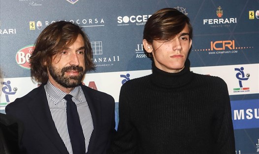 Nicolo Pirlo, con trai của Andrea Pirlo, đã bị đe dọa vì Juventus thi đấu không tốt thời gian qua. Ảnh: AFP