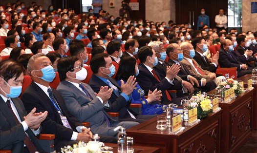 Các đại biểu tham dự Lễ kỷ niệm 135 năm Ngày Quốc tế Lao động. Ảnh: Hải Nguyễn