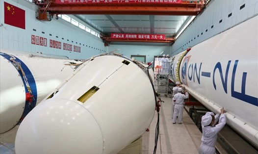 Tên lửa đẩy Trường Chinh 2F. Ảnh: Cơ quan Vũ trụ Trung Quốc