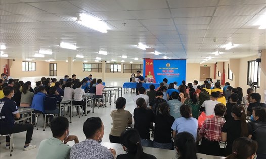 Toàn cảnh Đại hội Thành lập công đoàn cơ sở Công ty TNHH Great Longview Việt Nam. Ảnh: Hoàng Yến