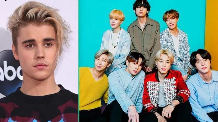 Fan kỳ vọng Justin Bieber và BTS sẽ có màn kết hợp ăn ý. Ảnh: Xinhua.