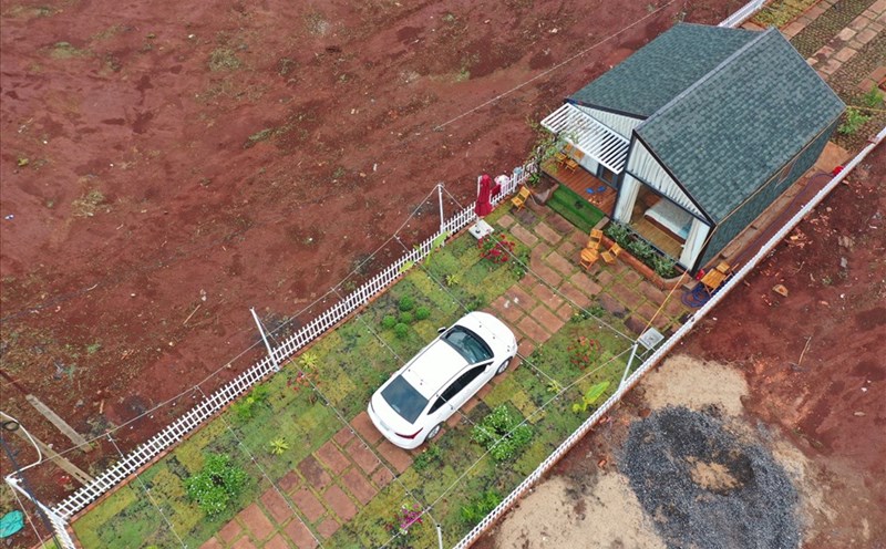 Mẫu biệt thự di động được làm trong thời gian ngắn, hứa hẹn hấp dẫn nhà đầu tư. Ảnh TT