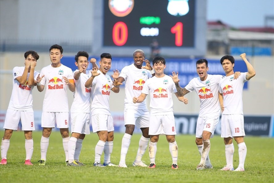 Hoàng Anh Gia Lai đang "bay cao" ở  V.League 2021. Ảnh: HH