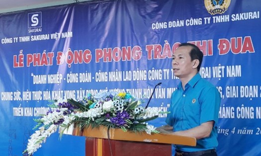 Ông Võ Mạnh Sơn - Chủ tịch LĐLĐ tỉnh Thanh Hoá.