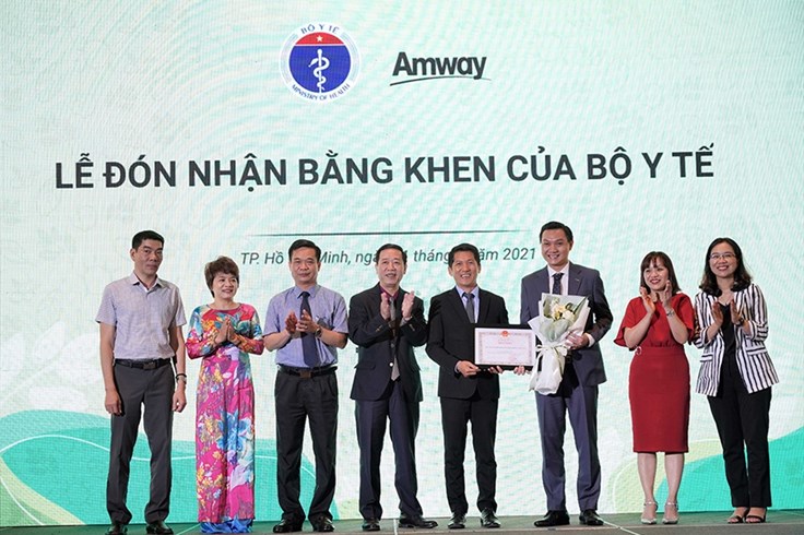 Amway lần thứ 2 nhận bằng khen của Bộ Y tế