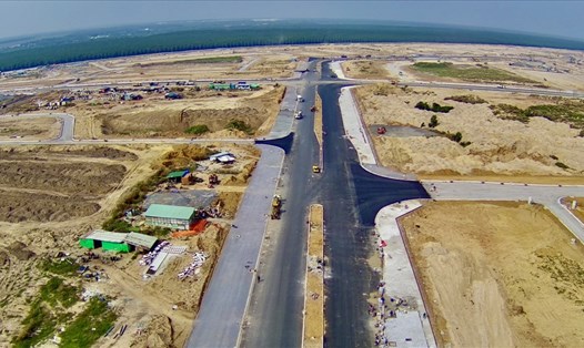 Khu tái định cư dự án sân bay Long Thành đang được khẩn trương hoàn thiện. Ảnh: Khoa Nam