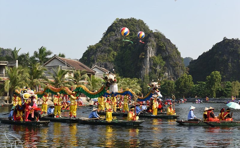 Ninh Bình tổ chức khai mạc Năm Du lịch quốc gia với lễ hội Hoa Lư. Ảnh: Tổng cục Du lịch