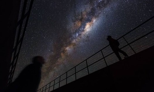 Dải Ngân hà, nhìn từ đài quan sát Paranal ở Chile. Ảnh: ESA.