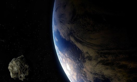 Tiểu hành tinh sẽ lao qua trái đất và mặt trăng vào ngày 10.4. Ảnh: NASA