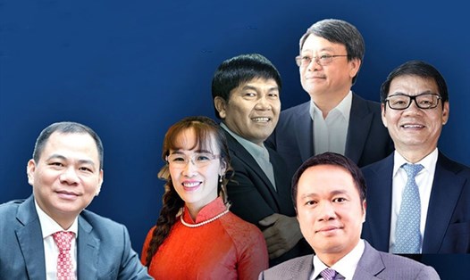 6 tỉ phú đôla của Việt Nam trong danh sách cập nhật mới nhất của Forbes. Ảnh: VGP News.