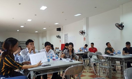 Tập huấn kỹ năng thương lượng tập thể do Công đoàn các khu công nghiệp và chế xuất Hà Nội tổ chức năm 2020. Ảnh: CĐKCN