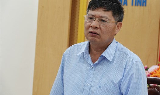 Ông Phan Văn Anh - Phó Chủ tịch Tổng LĐLĐVN phát biểu tại buổi làm việc với LĐLĐ tỉnh Hà Tĩnh chiều 9.4. Ảnh: Trần Tuấn.