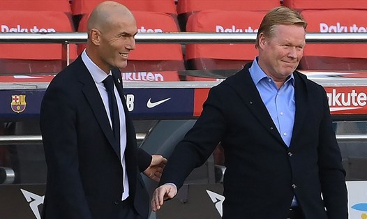 Quyết định chiến thuật của Zinedine Zidane và Ronald Koeman sẽ là mở đầu quan trọng cho trận El Clasico. Ảnh: La Liga