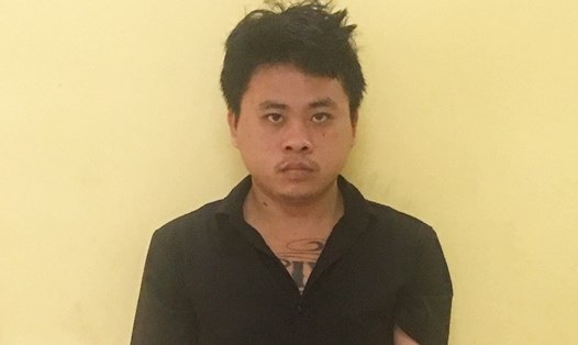 Lê Văn Thành bị cơ quan công an bắt giữ. Ảnh: Công an Đồng Nai