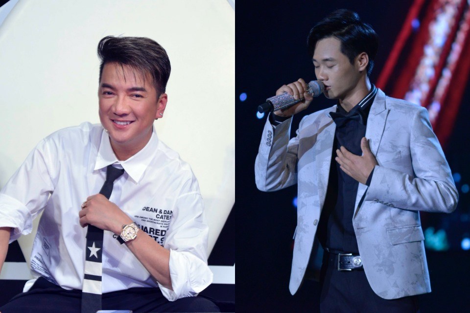 Đàm Vĩnh Hưng dành lời khen cho "bản sao Trường Vũ". Ảnh: CTCC. Đàm Vĩnh Hưng dành lời khen cho "bản sao Trường Vũ". Ảnh: CTCC.