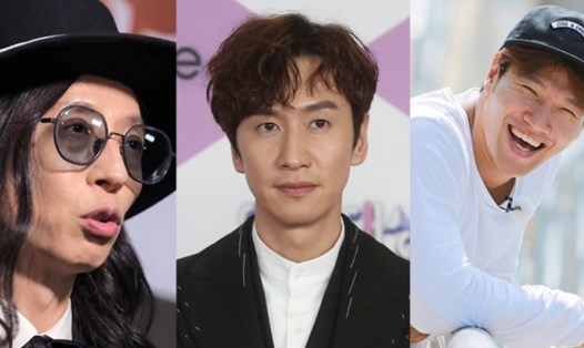 Yoo Jae Suk, Lee Kwang Soo, Kim Jong Kook lọt Top 3 những nghệ sĩ nổi tiếng tháng 4 của Hàn Quốc. Ảnh: Xinhua