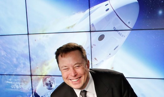Tỉ phú Elon Musk, người sáng lập công ty tên lửa thương mại SpaceX. Ảnh: AFP