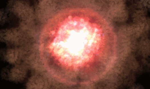 Một vụ nổ siêu tân tinh trong vũ trụ. Ảnh: Berkeley Lab