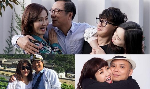 Bố mẹ màn ảnh của Quỳnh Kool trong "Hãy nói lời yêu" có hôn nhân viên mãn ở hiện tại. Ảnh: NSX, NVCC.