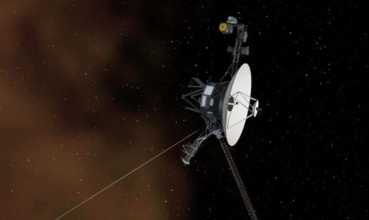Ảnh mô tả tàu vũ trụ Voyager 1 của NASA đi vào không gian liên sao. Ảnh: NASA.