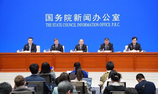 Văn phòng Quốc vụ viện Trung Quốc công bố kết quả điều tra dân số năm 2020 hôm 11.5. Ảnh: Xinhua